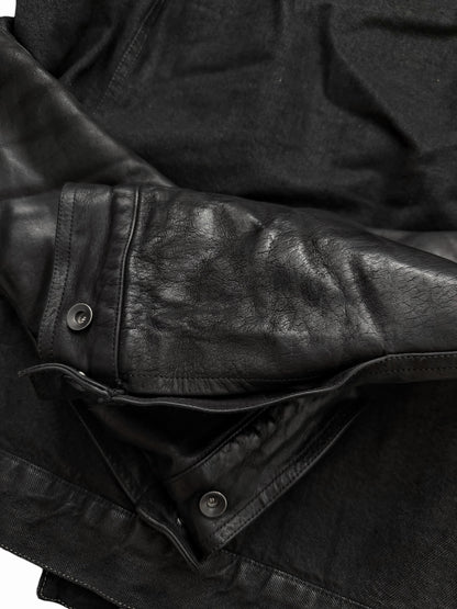 FW15 Slave Waxed Hybrid Cargo Pony Jacket