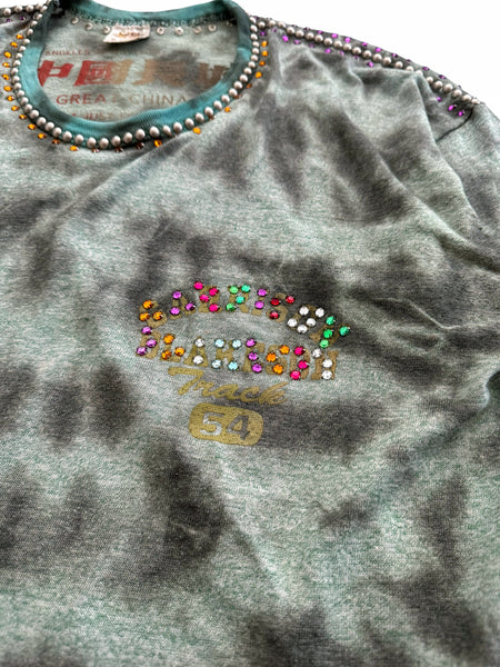 Vintage Russell Upcycled Stones Stud Shirt