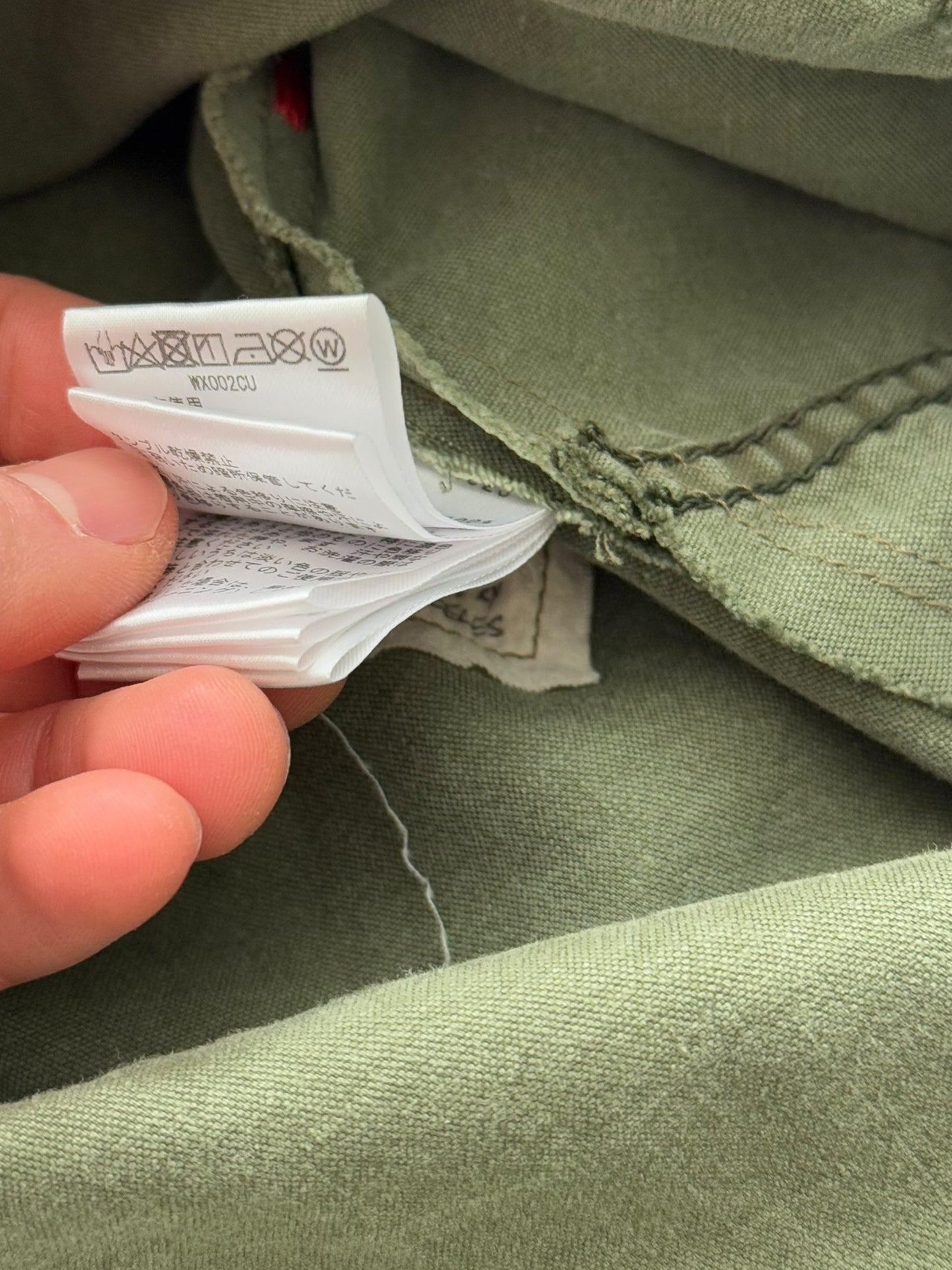 2018 Reconstructed Army Tent Shirt Jacket