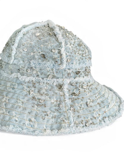 1/1 Crystal Rain Monogram Denim