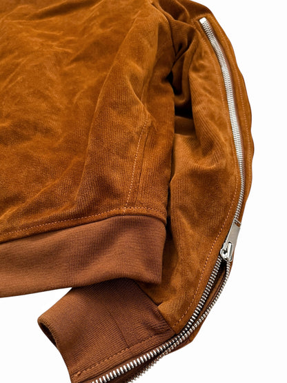 Trompe Leoil Leather “Corduroy” Bomber Jacket