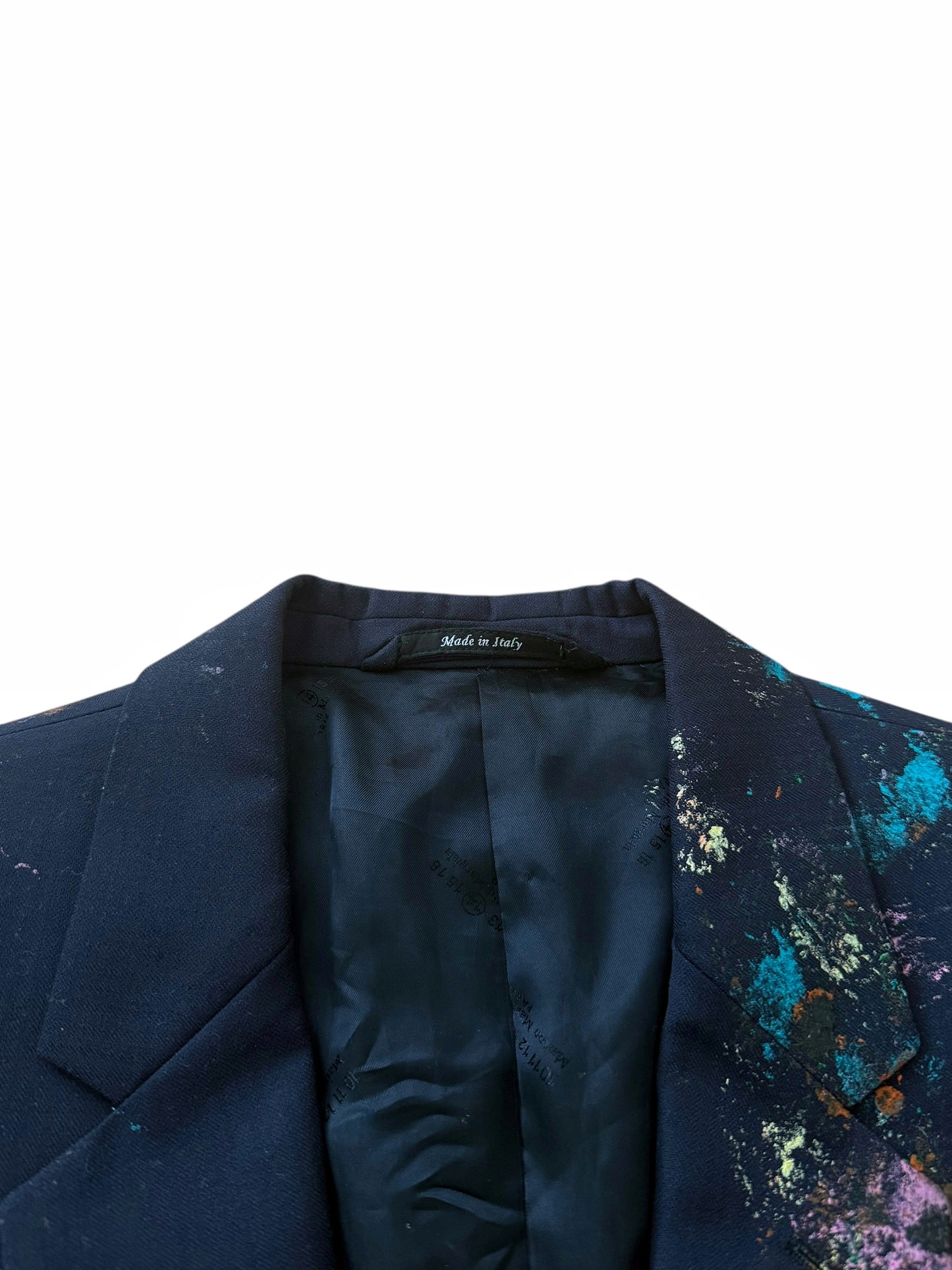 Painted Deconstructed Blazer Jacket