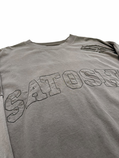 Oversized Washed Distressed Collegiate Longsleeve