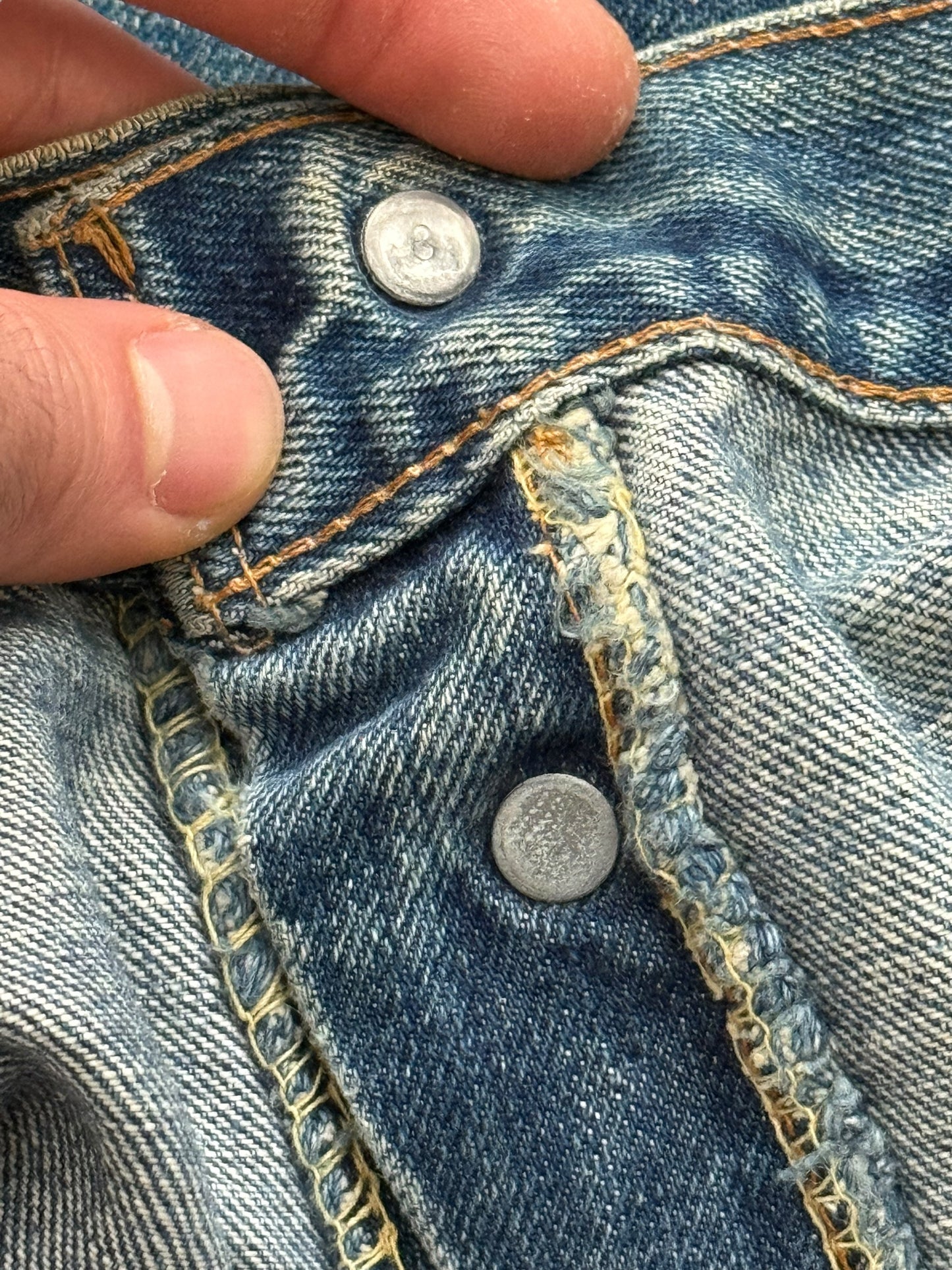 OG 1960’s Big E Selvedge Hidden Rivet 501 Denim