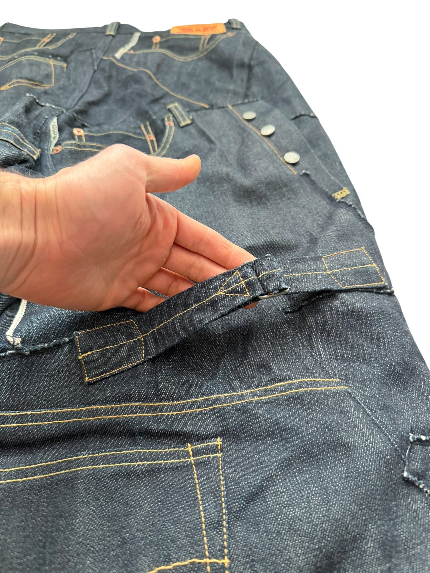 Levis 2024 Runway Patchwork Reconstructed Jeans