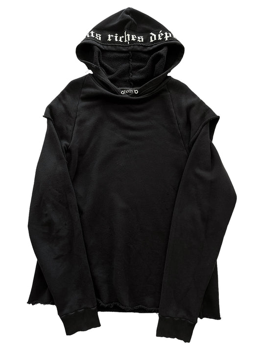 Layered Hoodie Patch Logo Hood