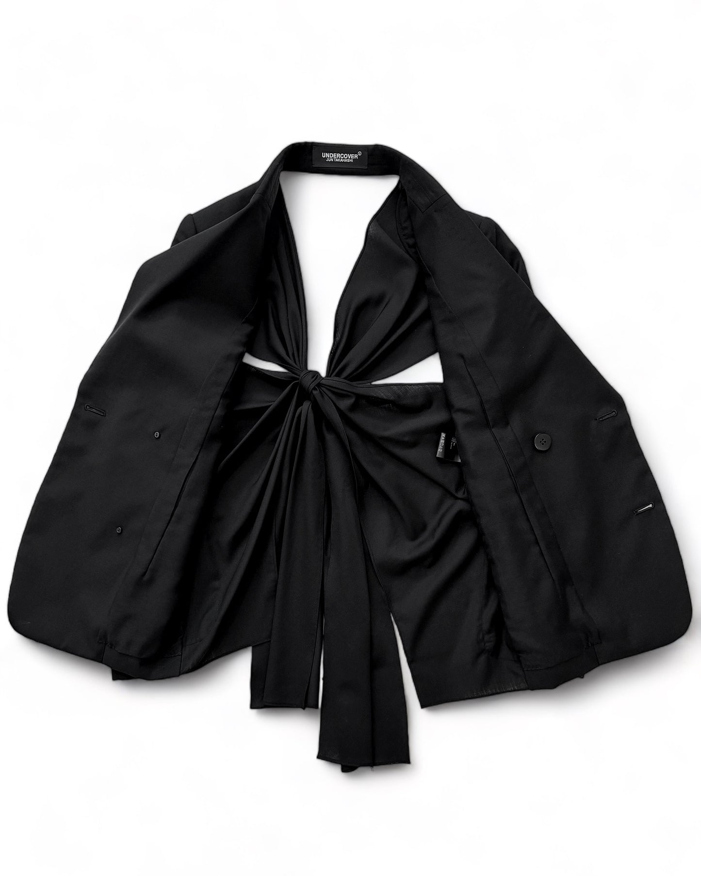 Back Ribbon Bow Tie Blazer