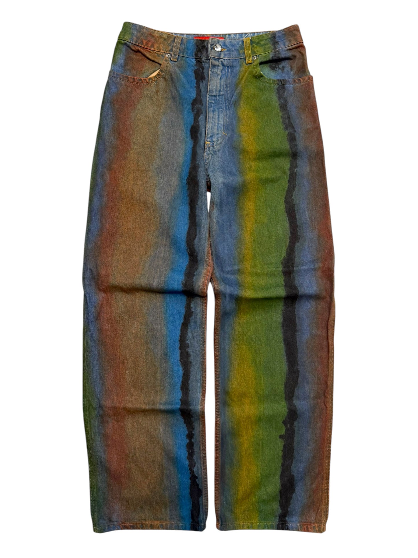 Wide Leg Dye Denim Jeans