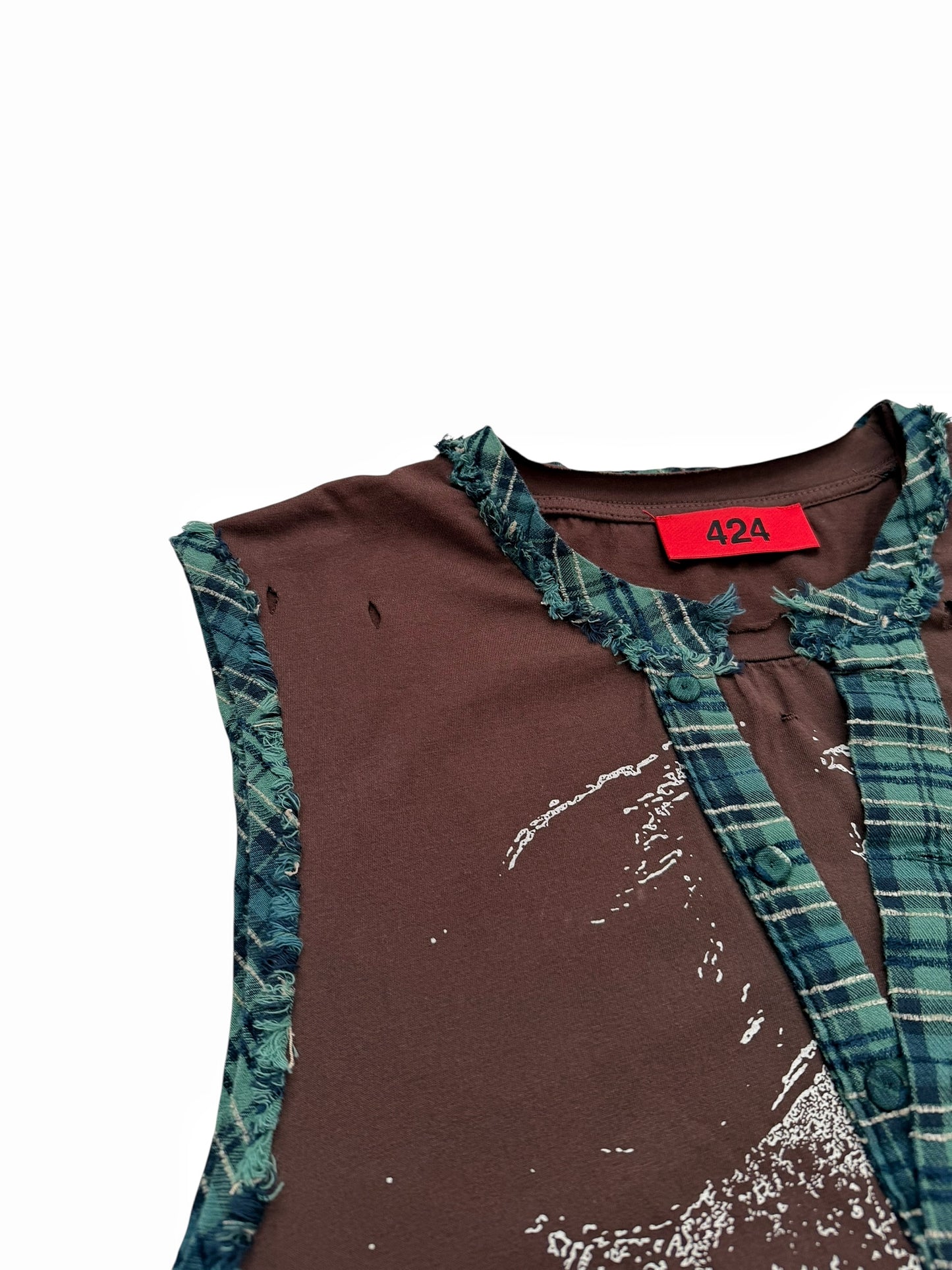 Jaws James Bond Layered Distressed Tank Tee