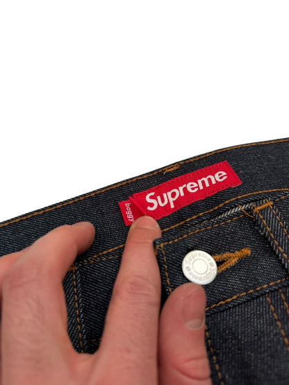 Raw Denim Baggy Shorts