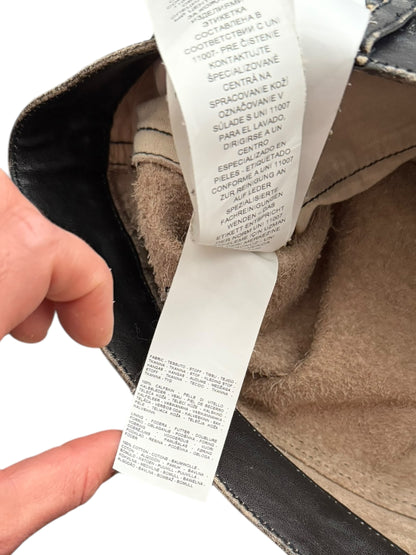 5 Pocket Rub Off Leather “Denim” Pants