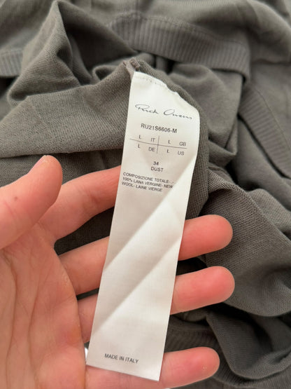 Virgin Wool Knit Banana Sweater