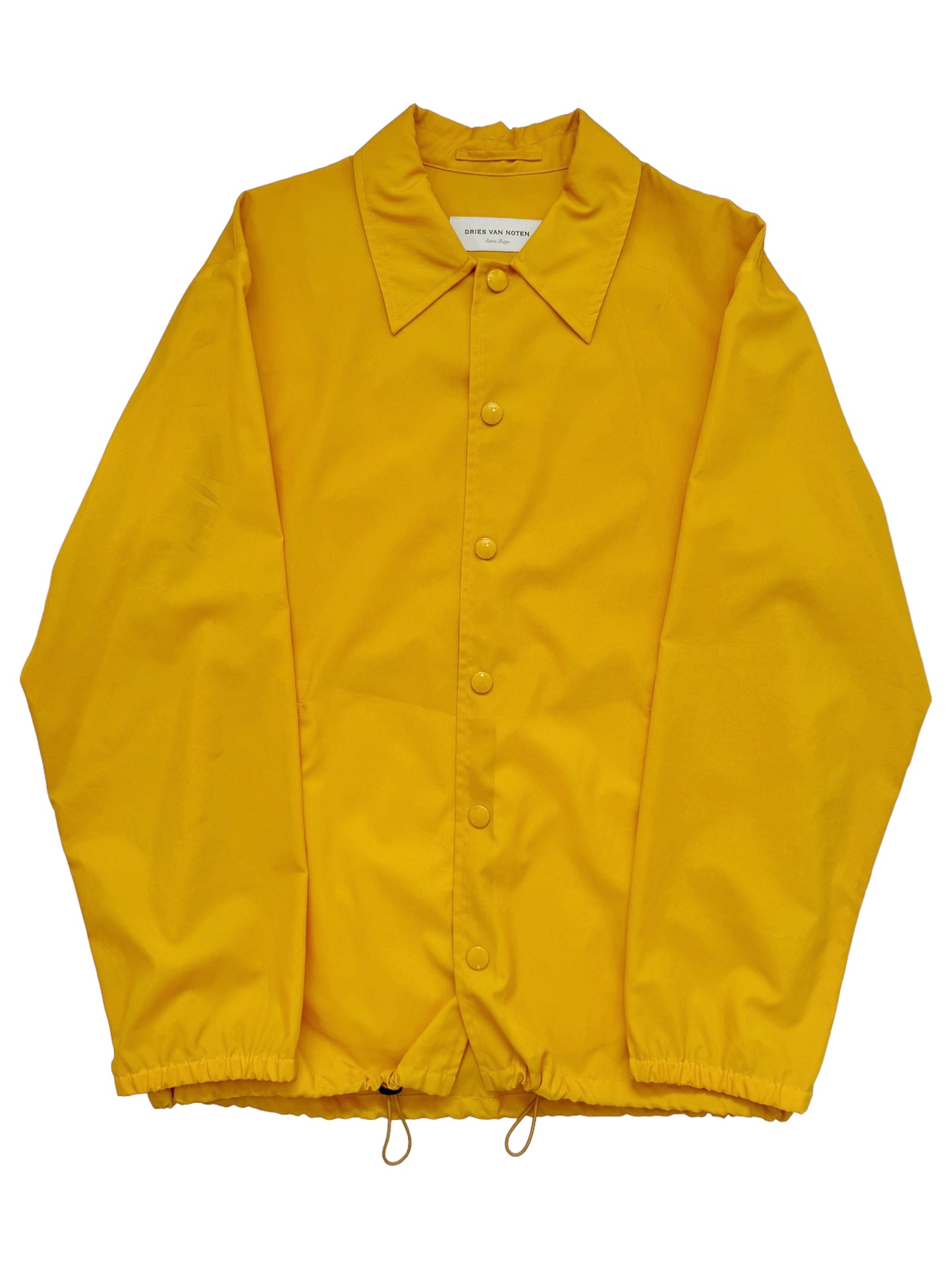 Yellow Polyamide Coach Jacket