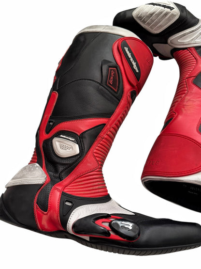 2023 Oversized Biker Motorcycle Boots High Red