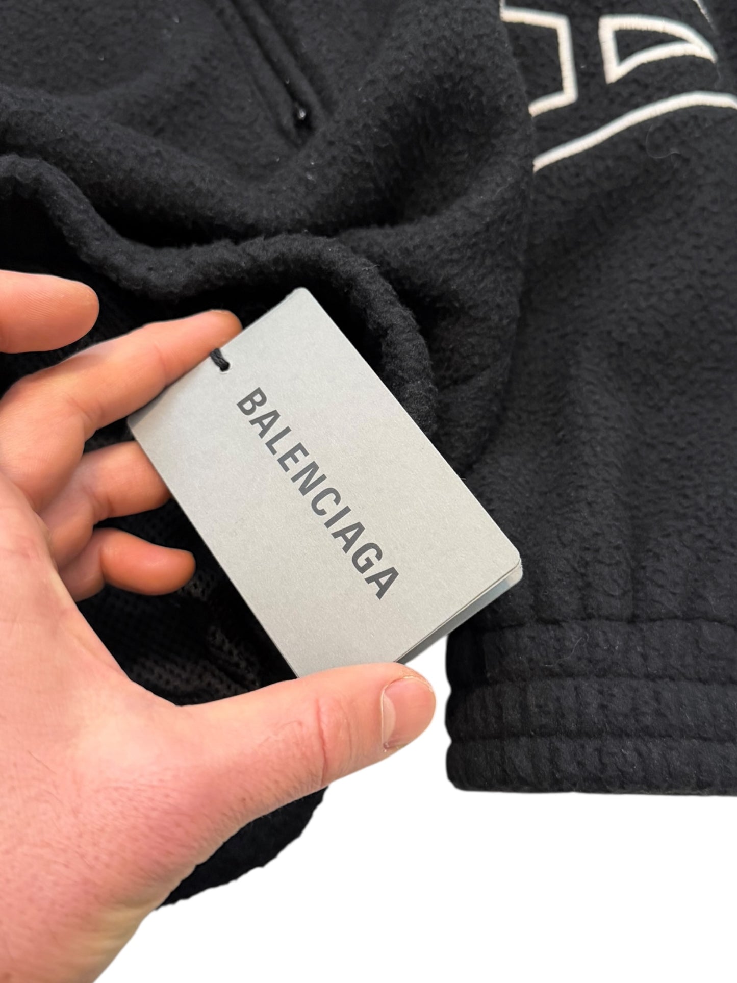 Oversized Fleece Letter Logo Sleeve