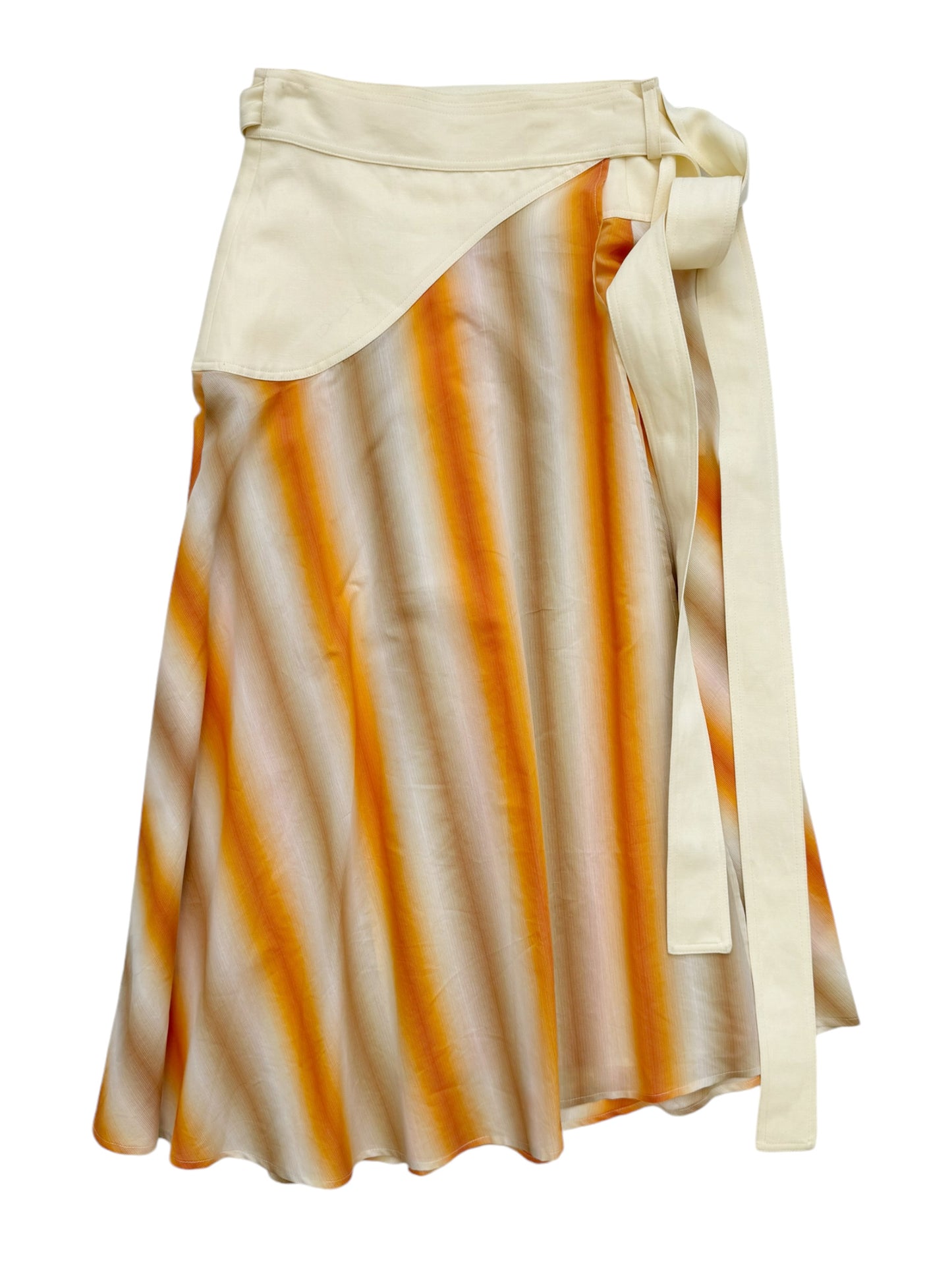 Gradient Sunrise Wrap Skirt