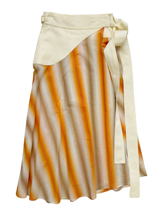 Gradient Sunrise Wrap Skirt