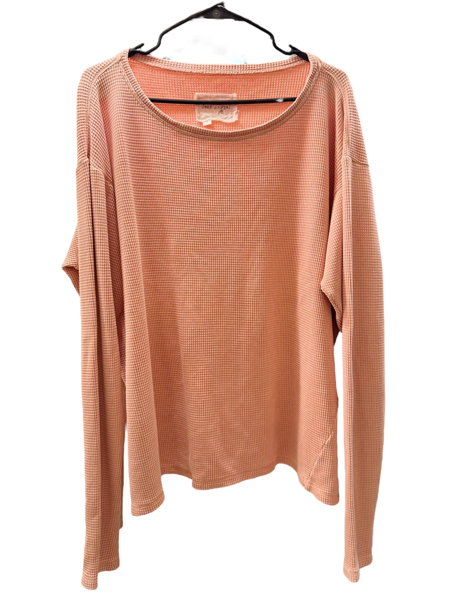 Pink Washed Coral Waffle Thermal