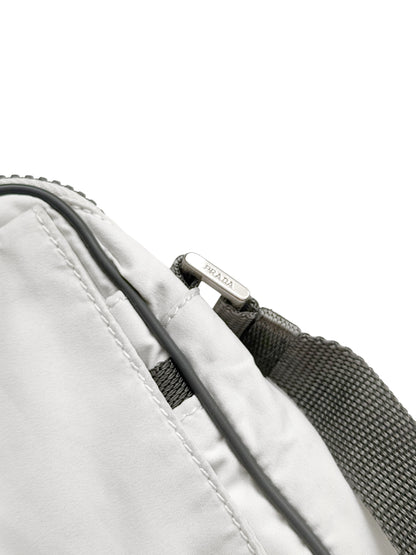 1999 White Nylon Crossbody Bag