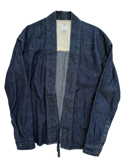 Lhamo Kimono Denim Throwover Shirt
