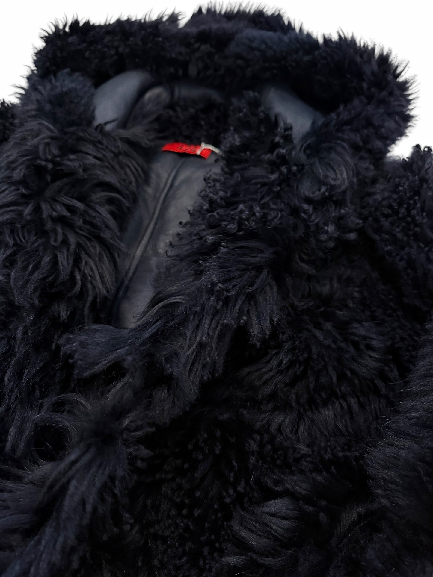 Giant Long Hair Sheep Skin Shearling Bomber