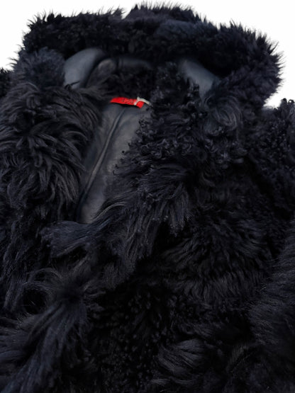 Giant Long Hair Sheep Skin Shearling Bomber