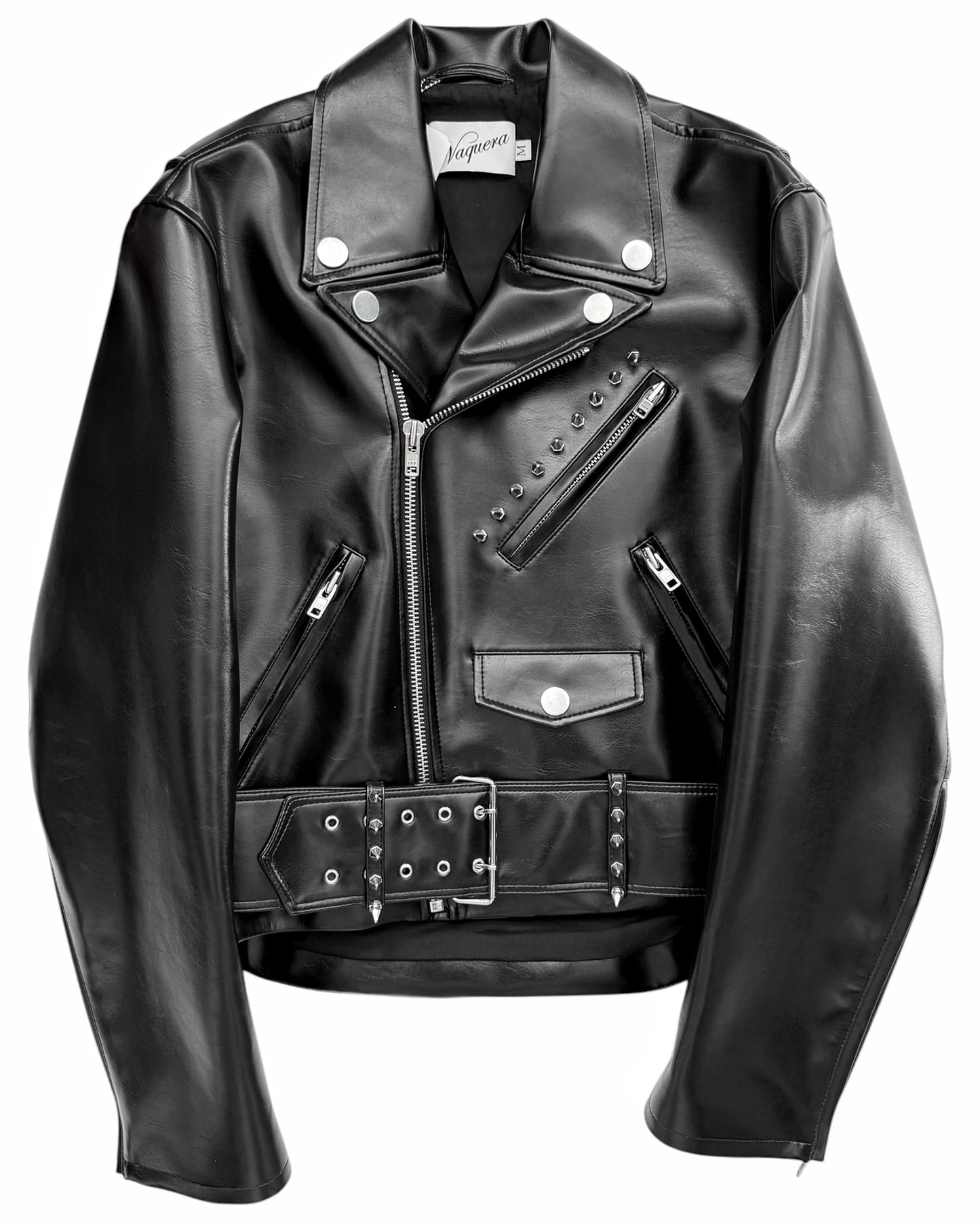 Vegan Leather Punk Moto Jacket