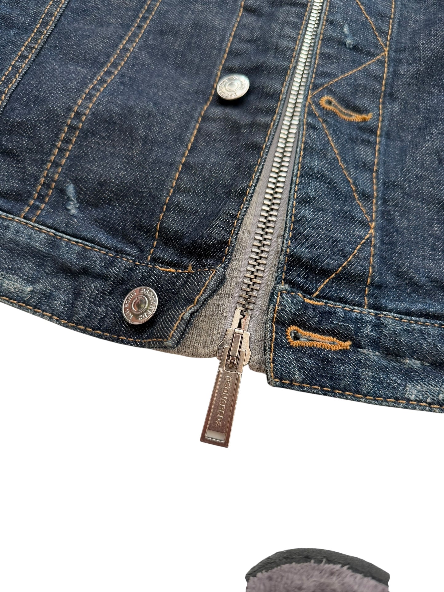 2018 Hybrid Dan Leather Denim Hooded Jacket