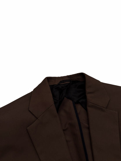 Brown Cotton Floor Maxi Coat