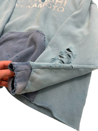 Destructo Faded Distressed Slit Hoodie