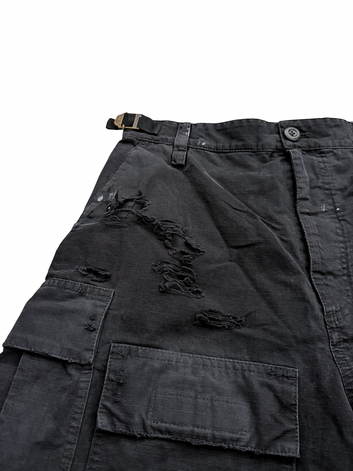 Thrashed Distressed Cargo Shorts