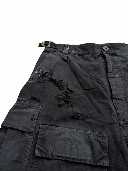 Thrashed Distressed Cargo Shorts