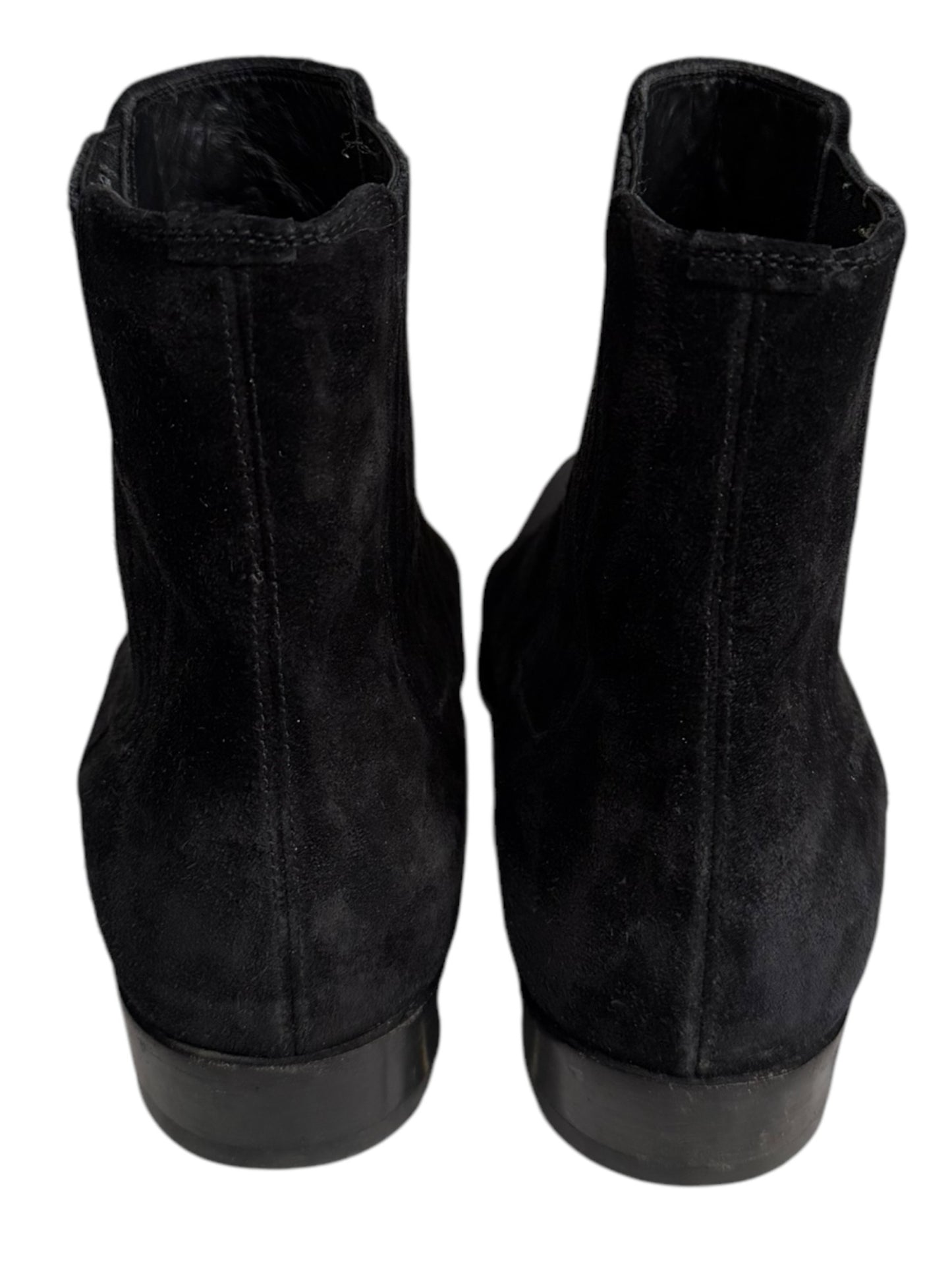Suede Wyatt Chelsea Black Boot