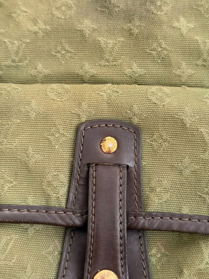 Denim Canvas Monogram Messenger