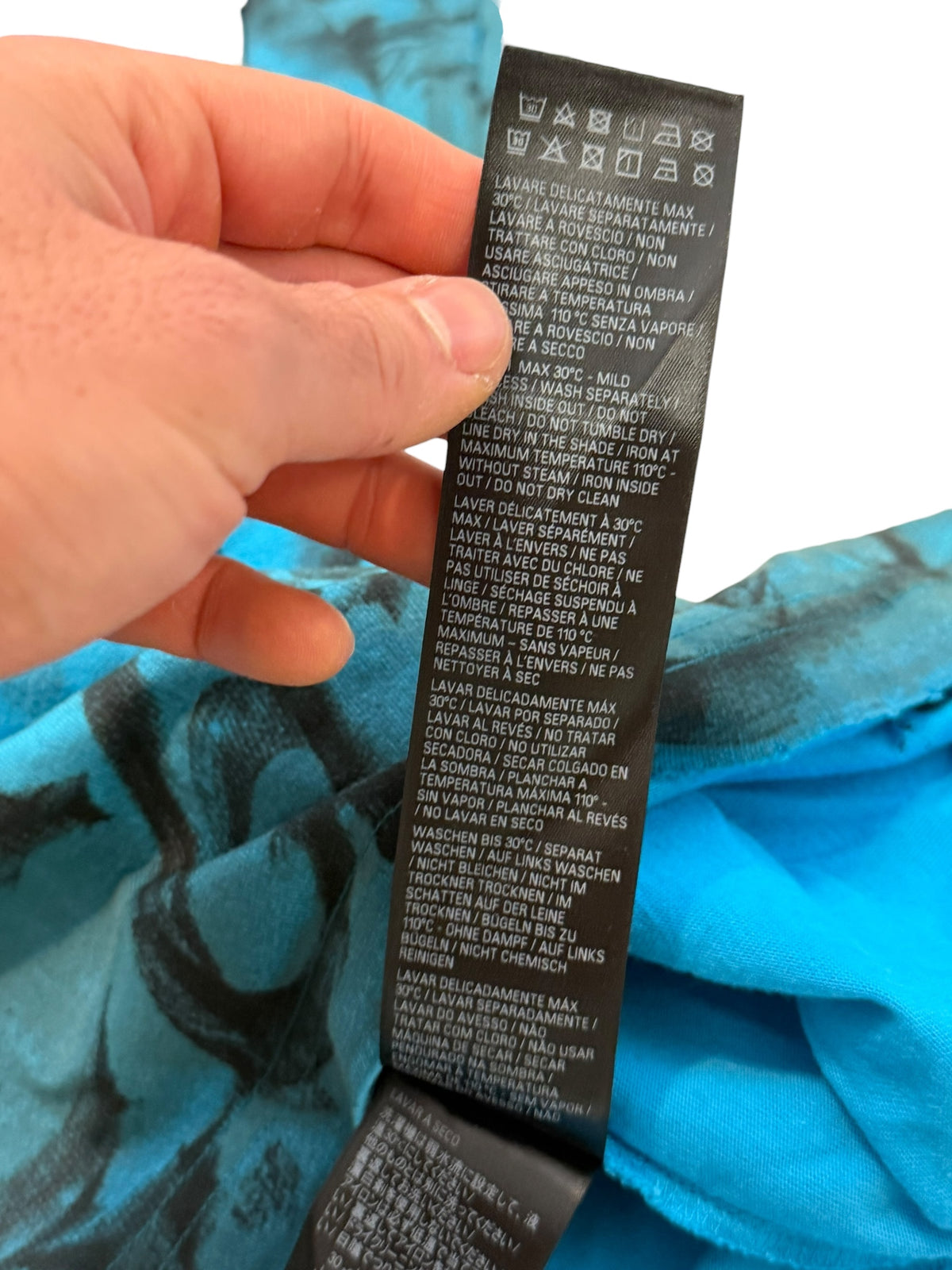 Mud Show Blue Graffiti Skater Shirt