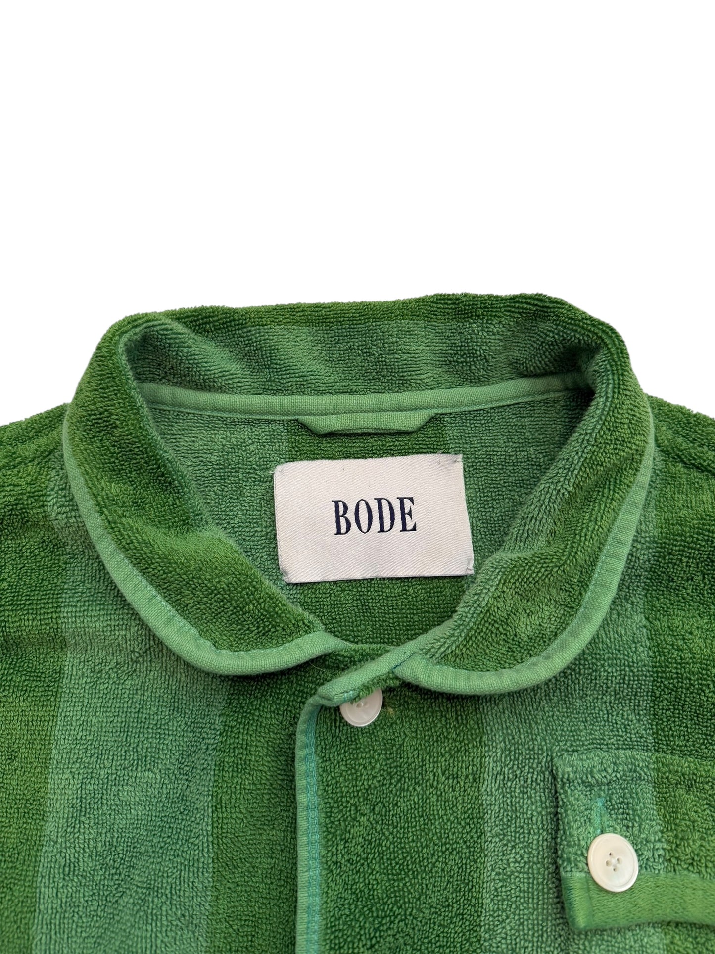 Green Chenille Towel Jacket