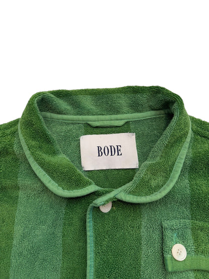 Green Chenille Towel Jacket