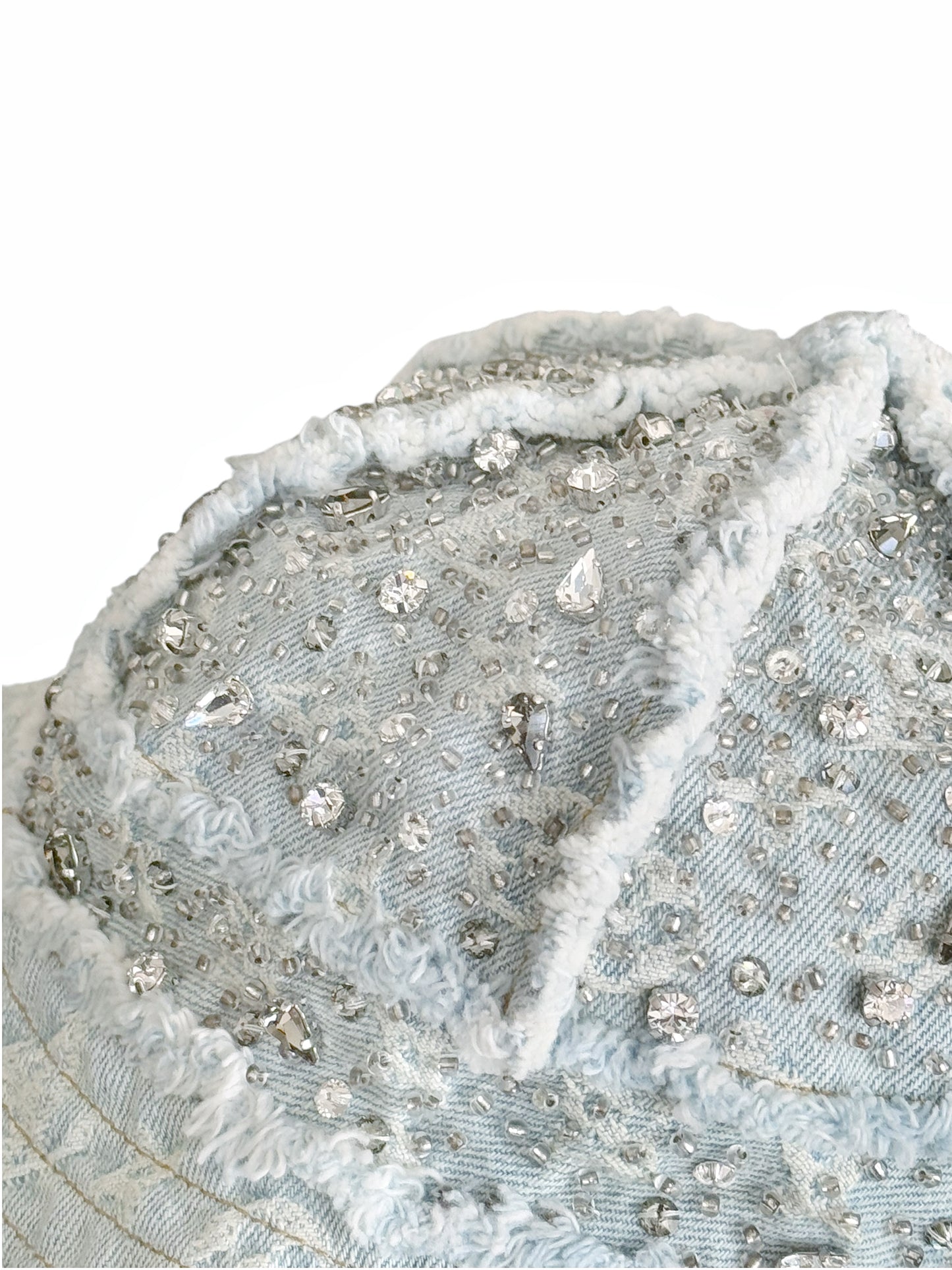 1/1 Crystal Rain Monogram Denim