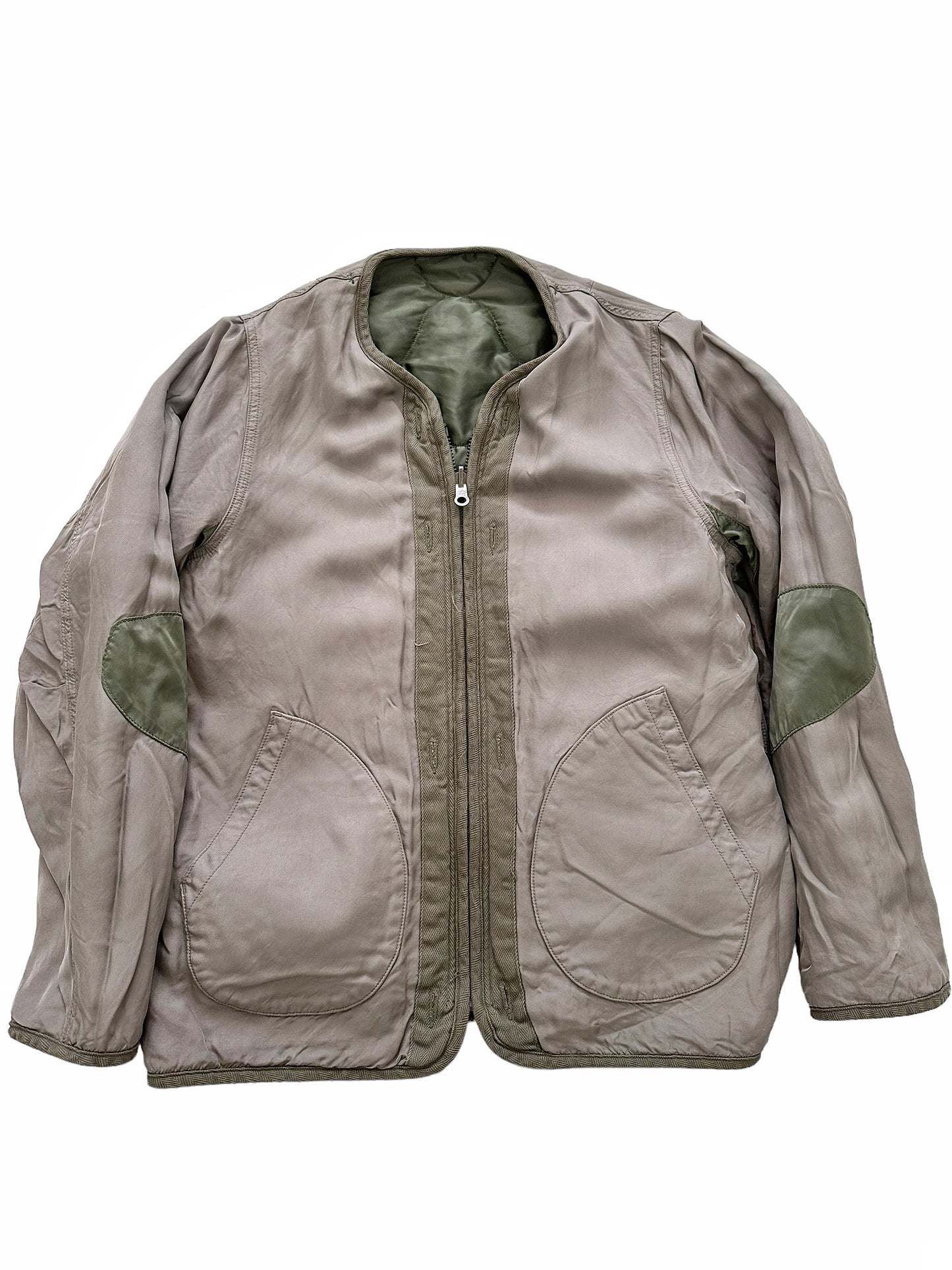 Iris Green Quilted Liner Reversible Jacket