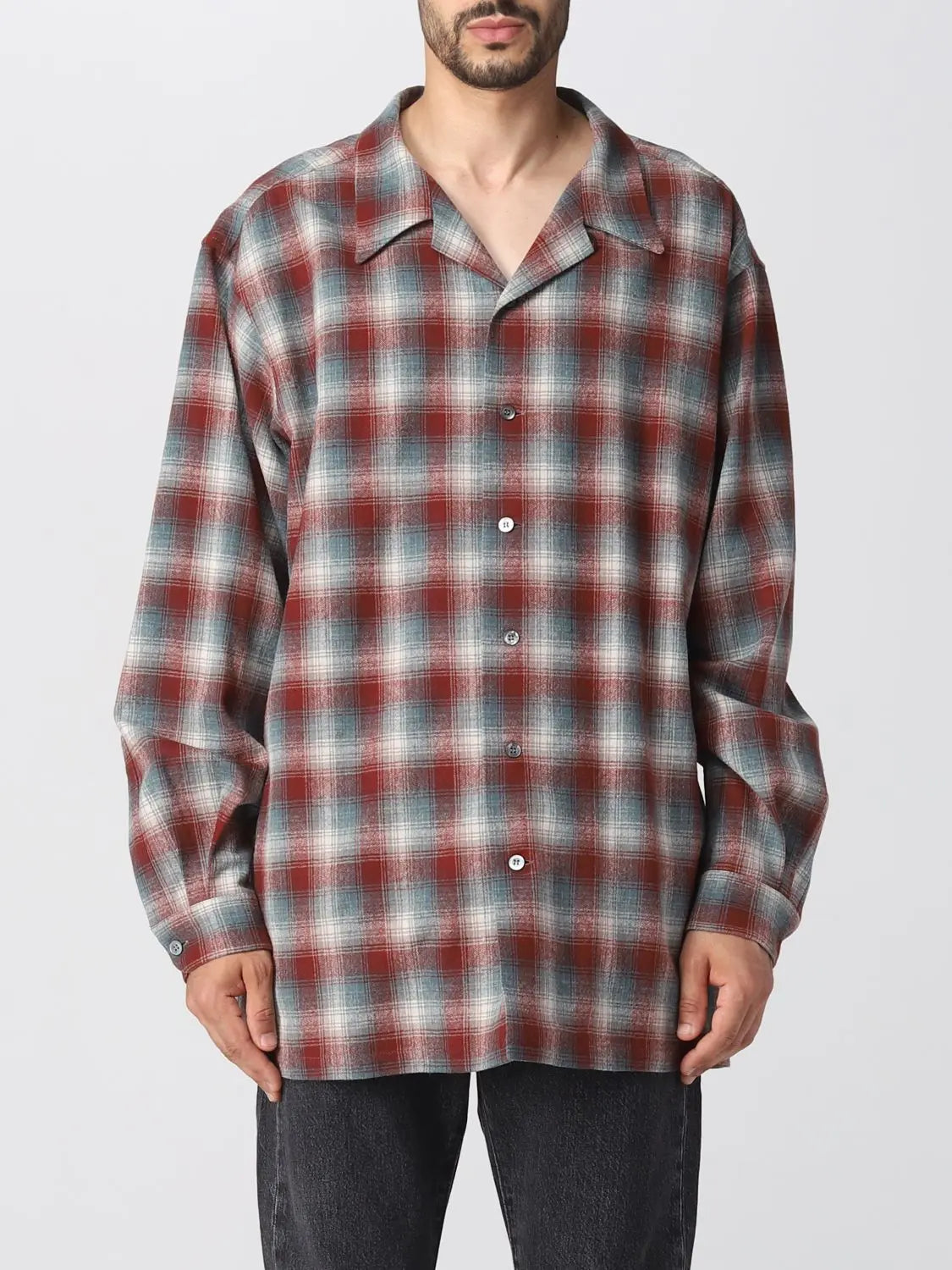 x Pendleton Wool Oversized Flannel Shirt