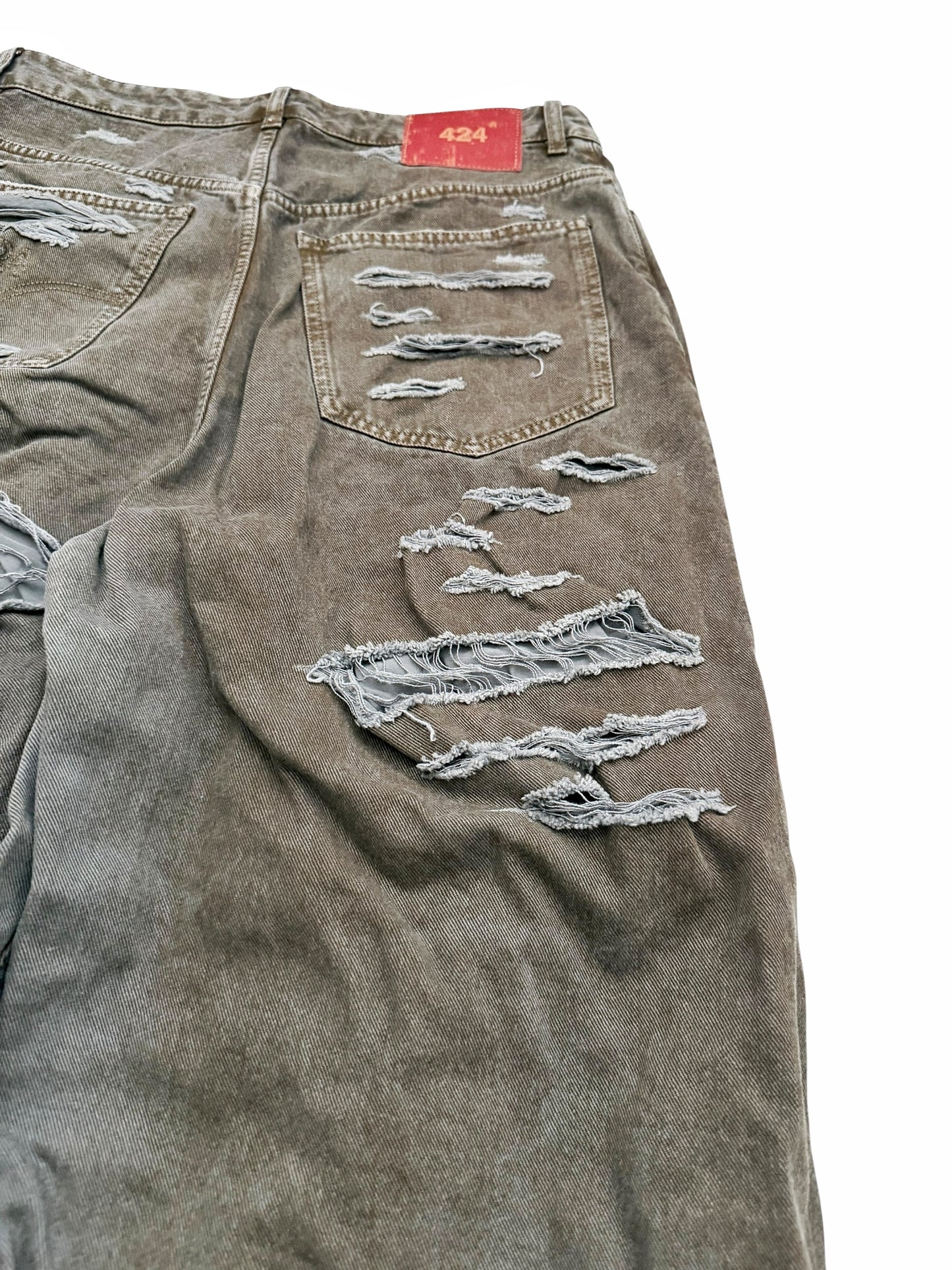 Mud Big Daddy Baggy Distressed Denim Jeans