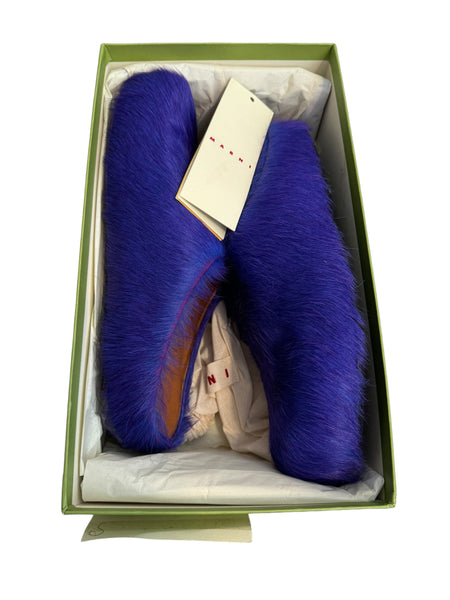 Fur Pony Mule Slide Fussbett Sabot