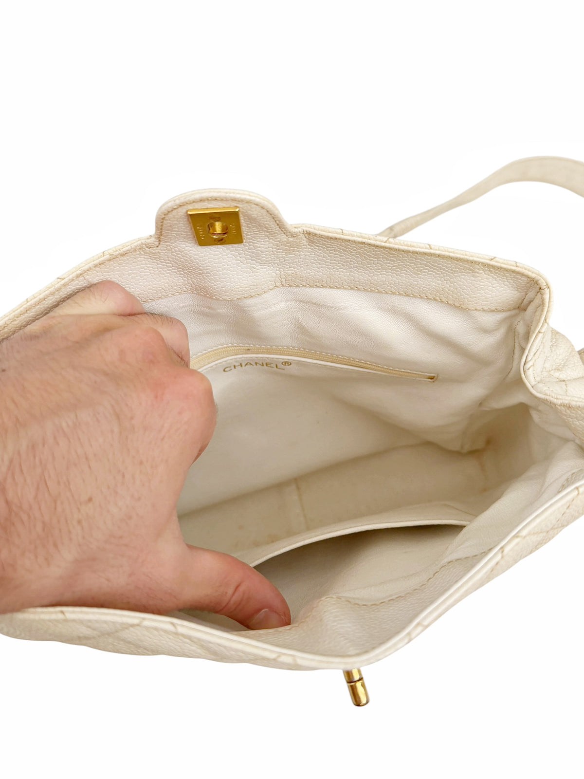 Matelasse CC Turnlock Caviar Leather Bag