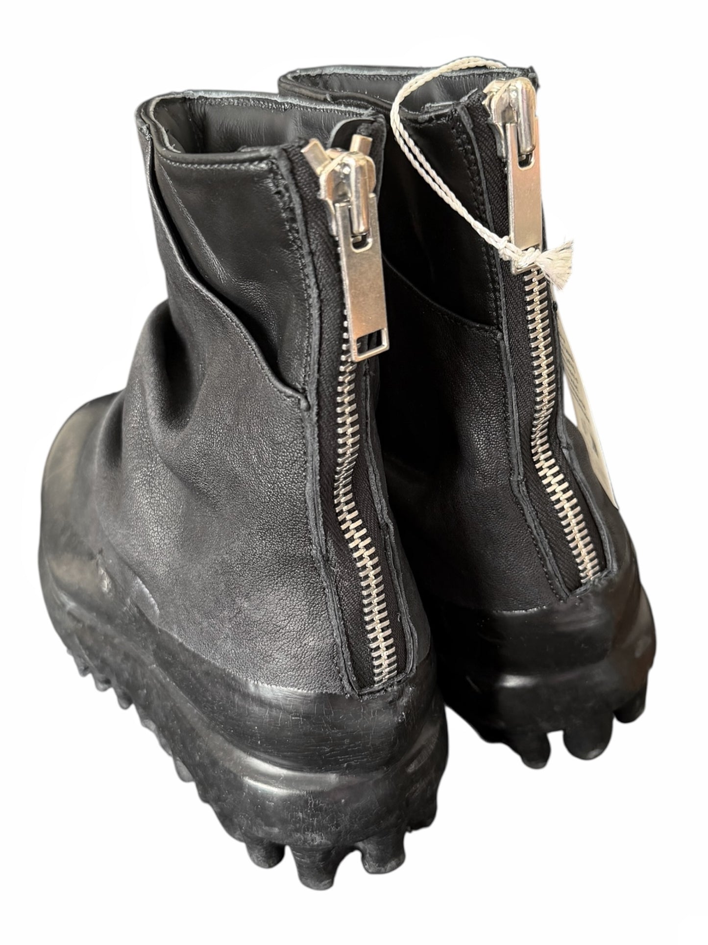 Black Dip Drip Marathon Leather Boots