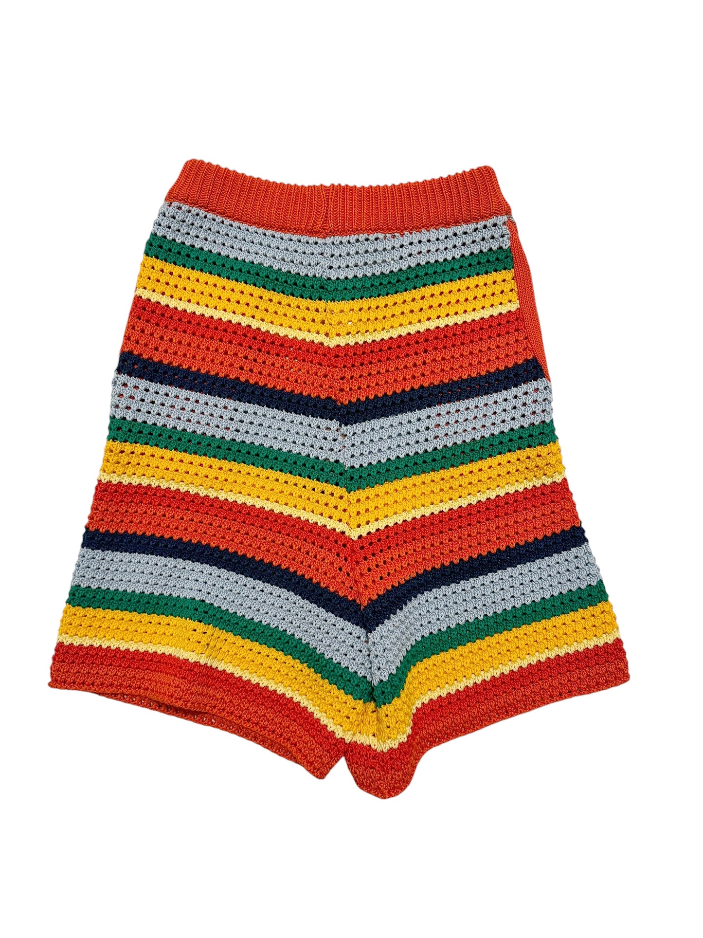 x No Vacancy Crochet Knit Shorts