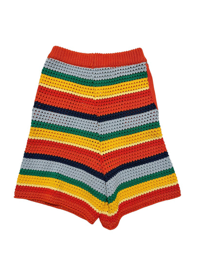 x No Vacancy Crochet Knit Shorts