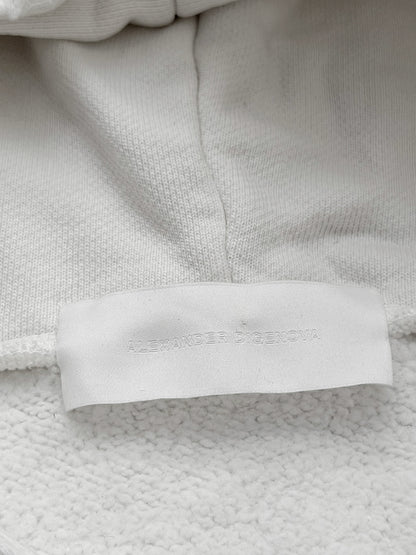 Bone Saw Photograph Distressed White Hoodie