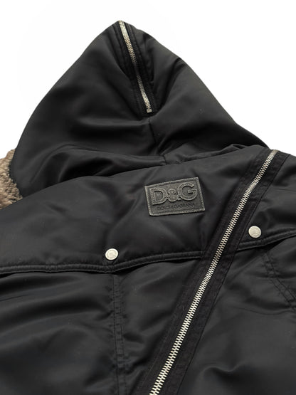 2003 Spiral Zip Fur Trim Cargo Parka