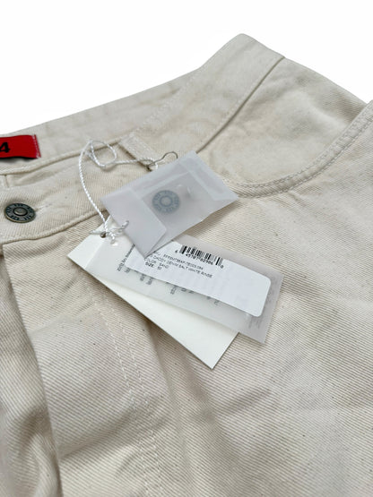 Big Daddy Baggy Beige White Denim Jeans Pant