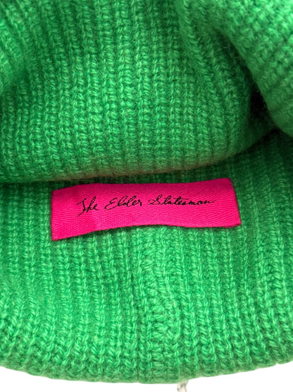 100% Heavy Cashmere Beanie (Gecko Green)